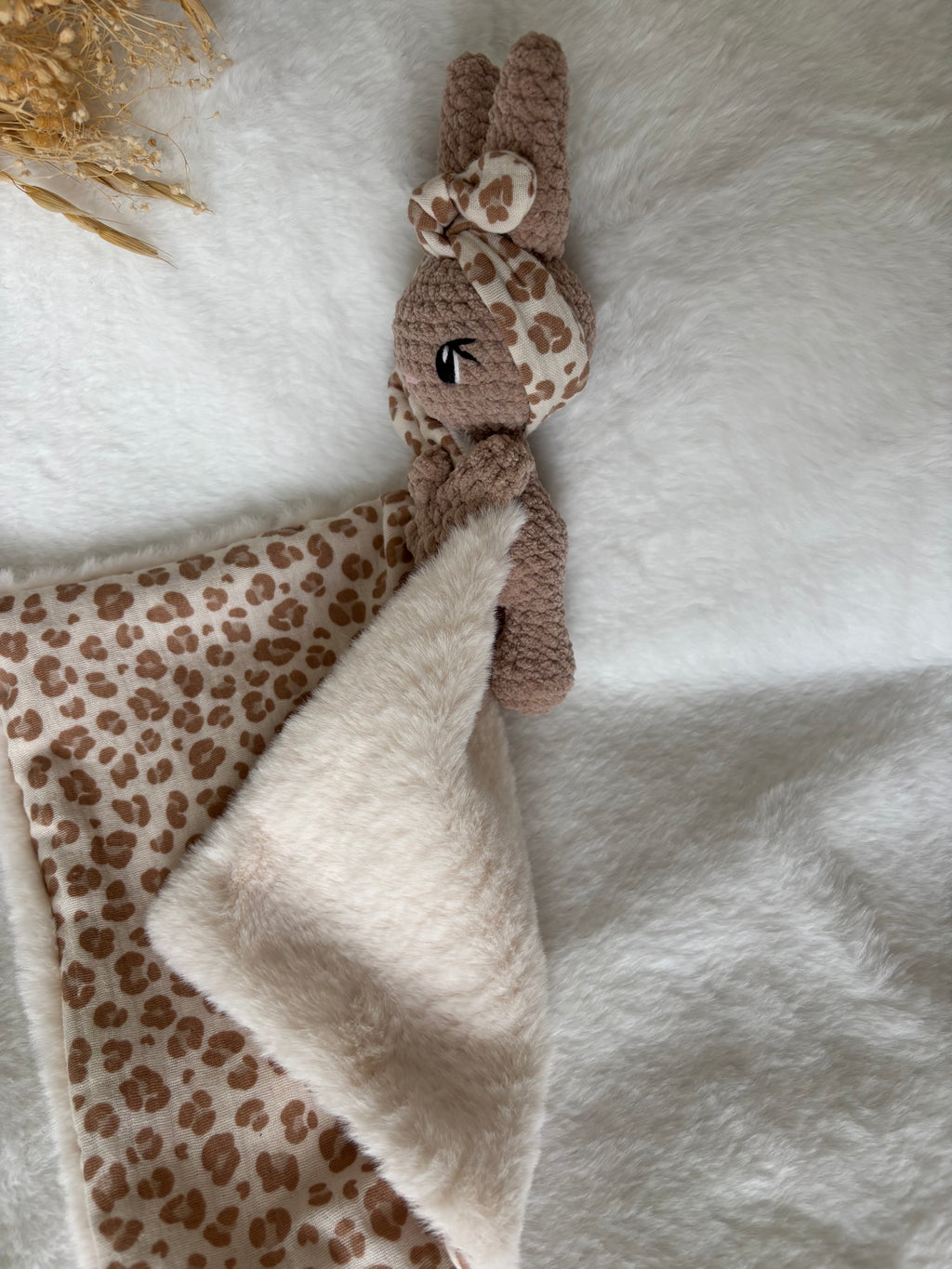 Doudou lapin avec bandeau