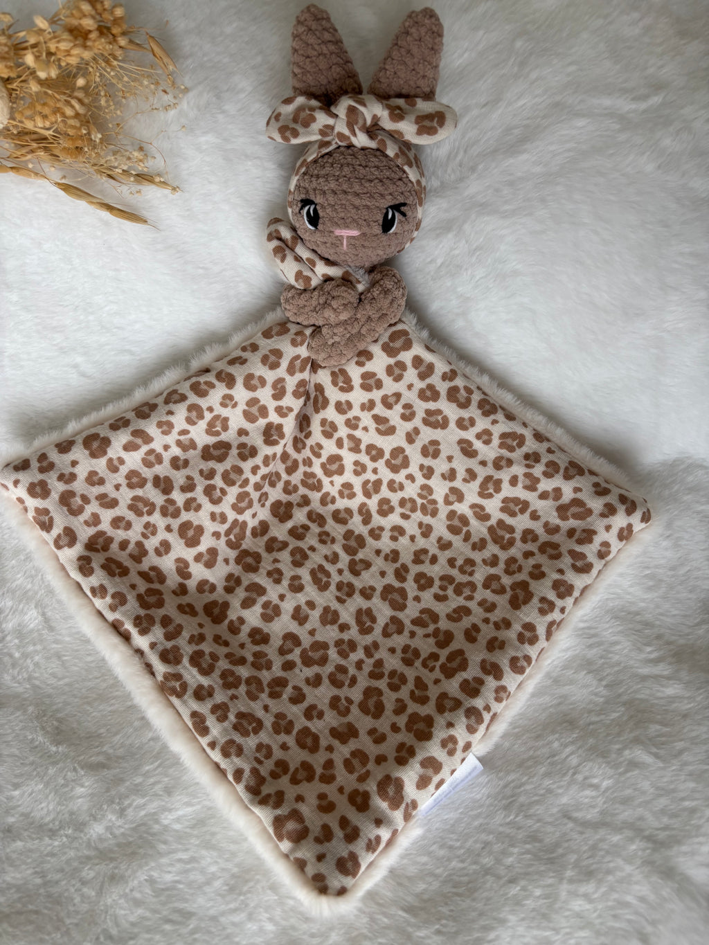 Doudou lapin avec bandeau