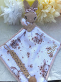 Doudou lapin avec bandeau