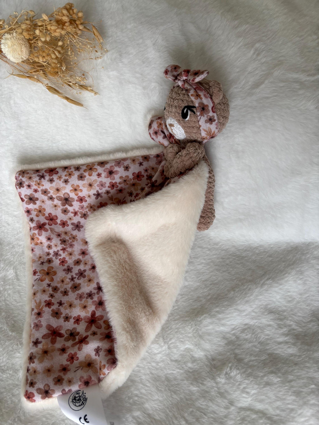 Doudou ours avec bandeau