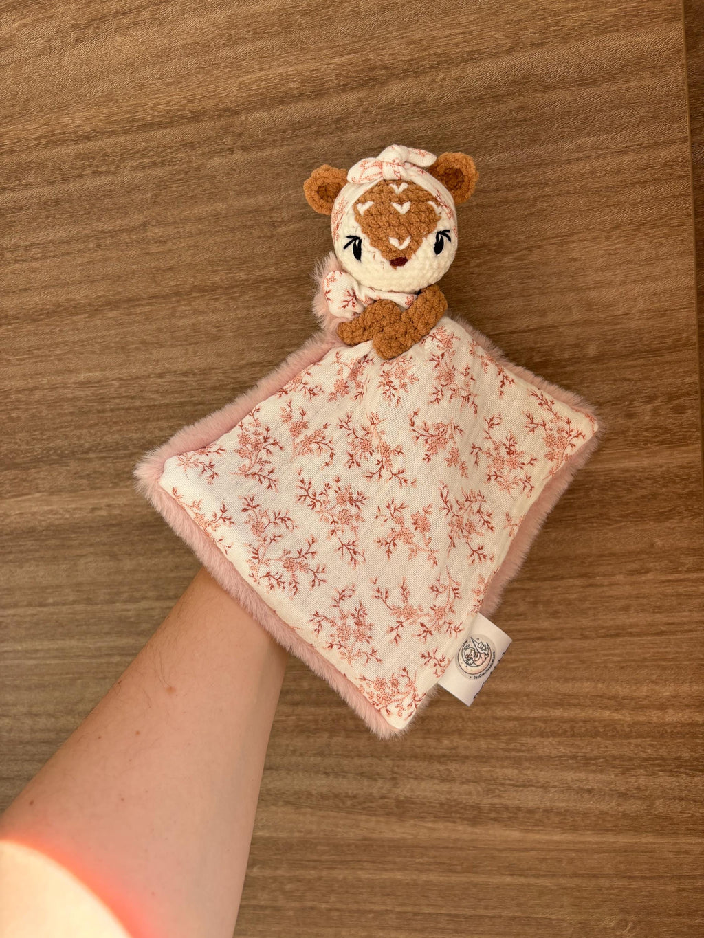 Doudou faon avec bandeau