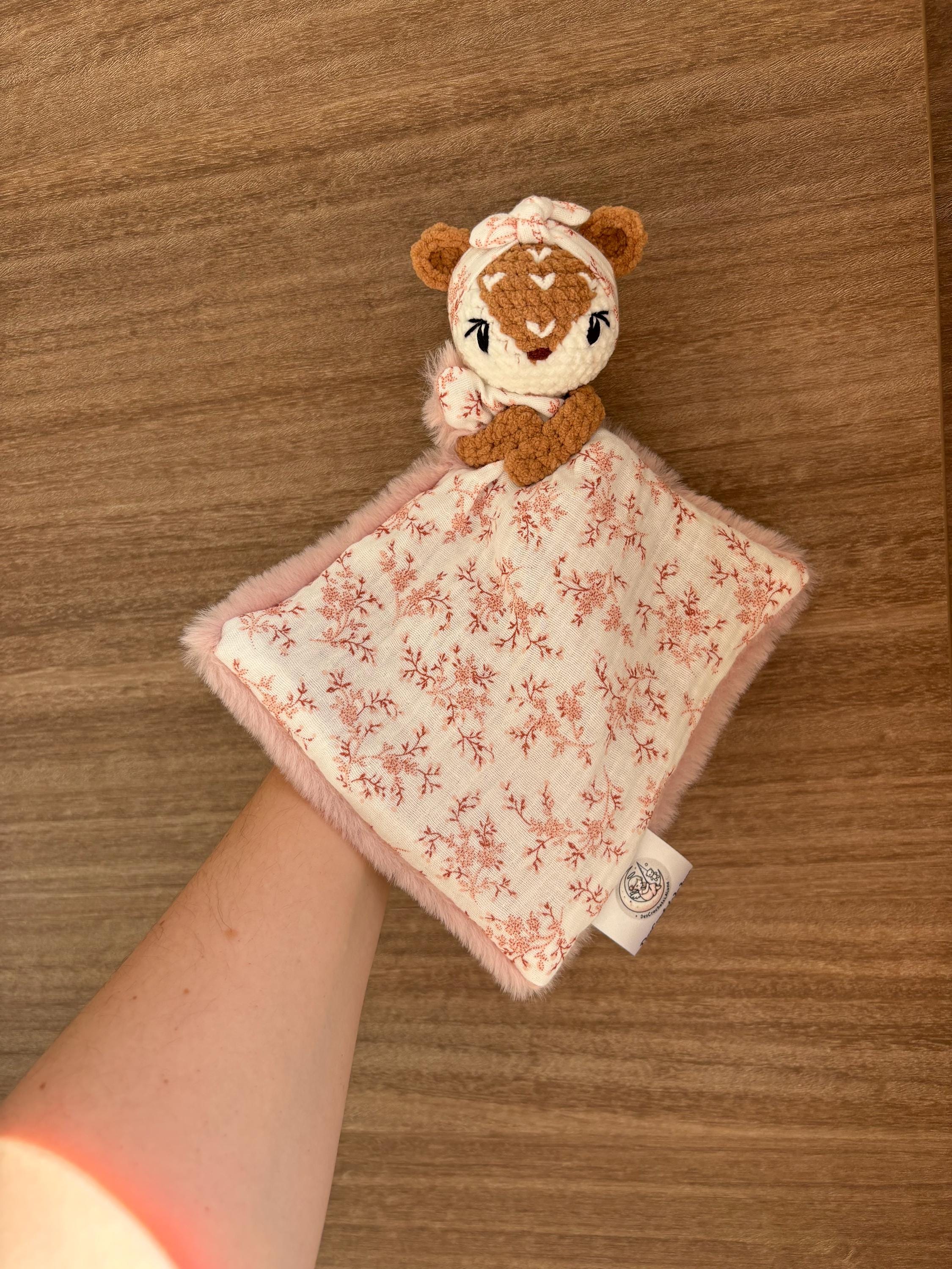 Doudou faon avec bandeau